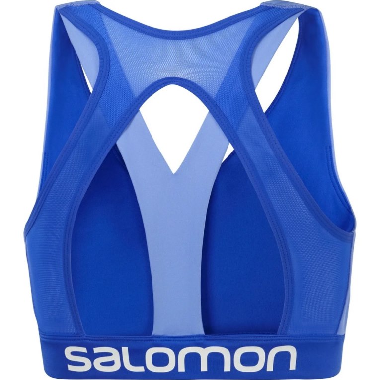 Salomon Cross Women's Run Bras Blue | CA 20O86